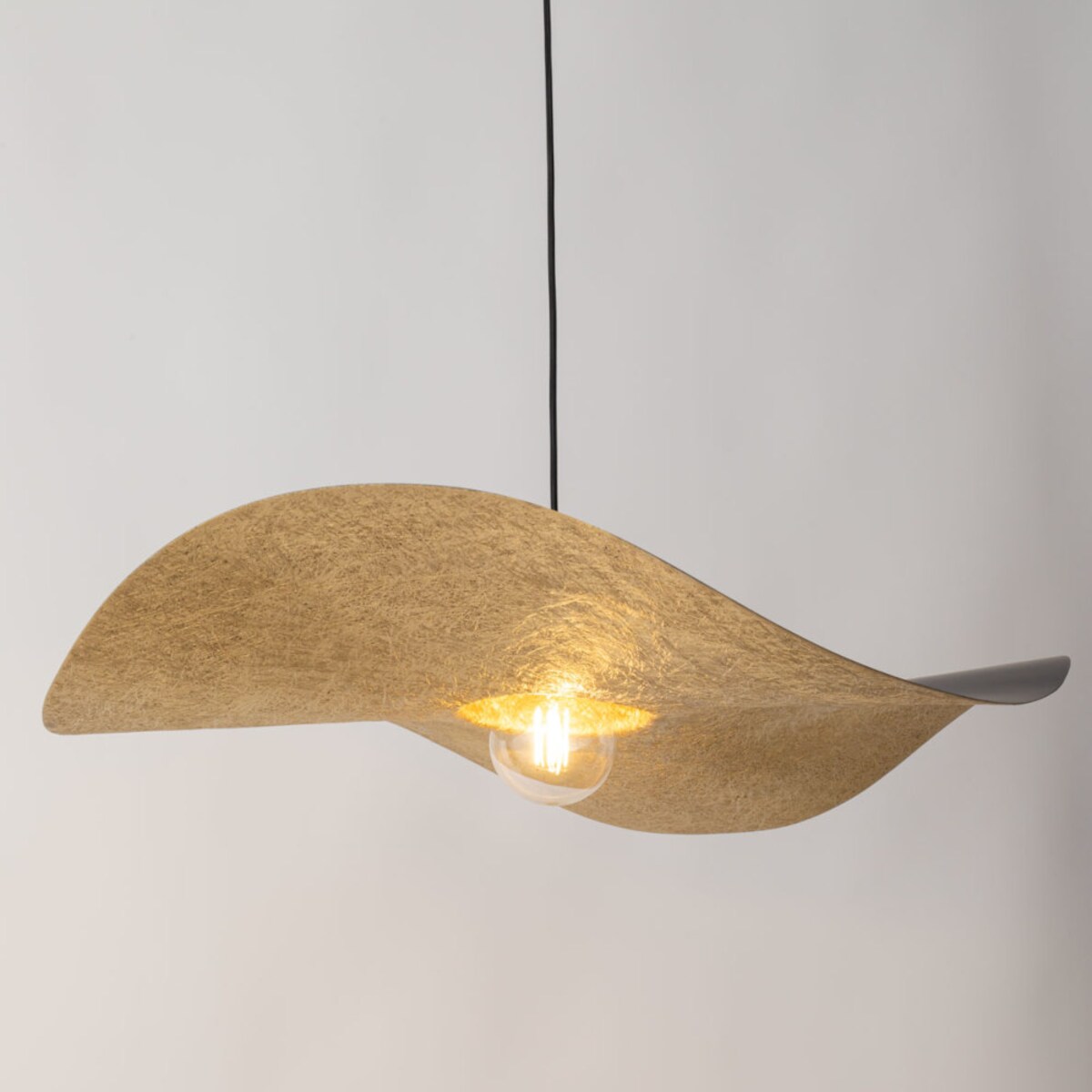 Salonowy zwis KAPELLO metalowa lampa wisząca do jadalni czarna