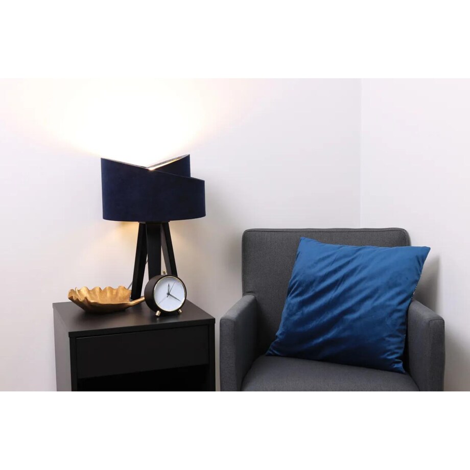 Lampa stołowa GEMSTONE granatowa/złota/czarna