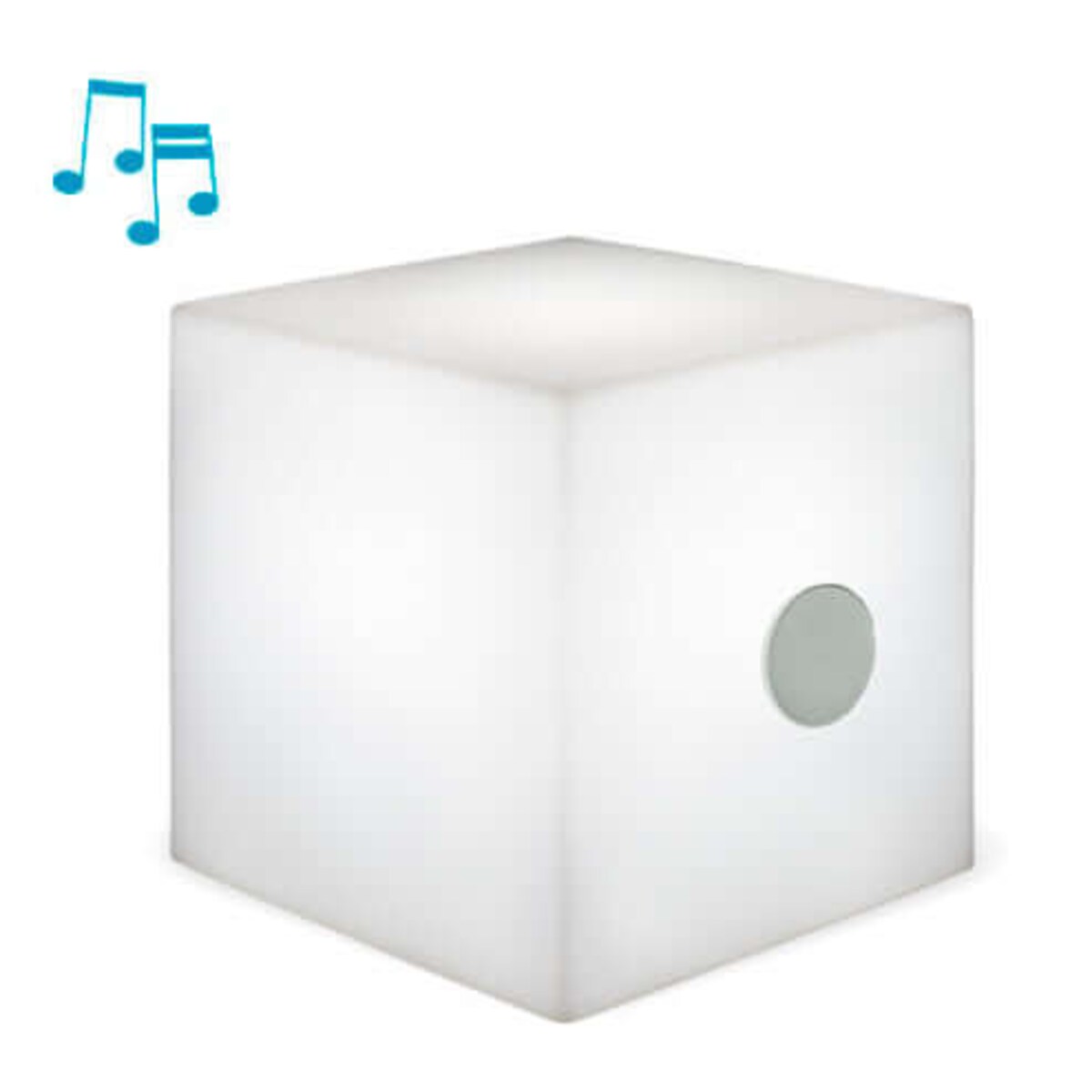 Lampa stojąca przenośna LUMCBP45WLNW King Home LED 1W 6000K IP65 z głośnikiem biała