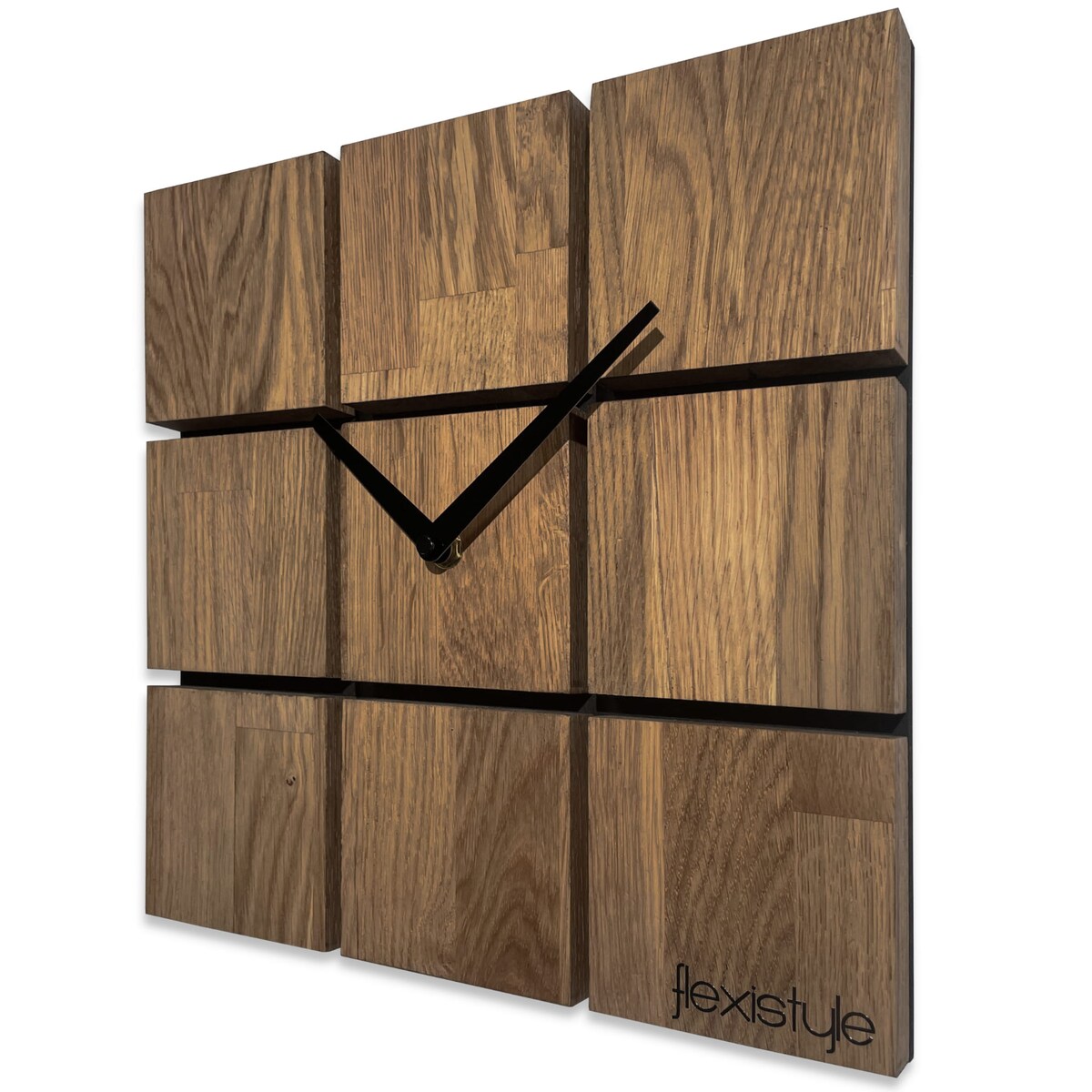 Zegar ścienny drewniany Harmony 30cm brązowy