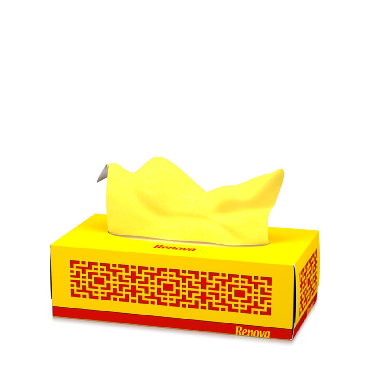 Wyciągane chusteczki higieniczne Renova żółte 80szt