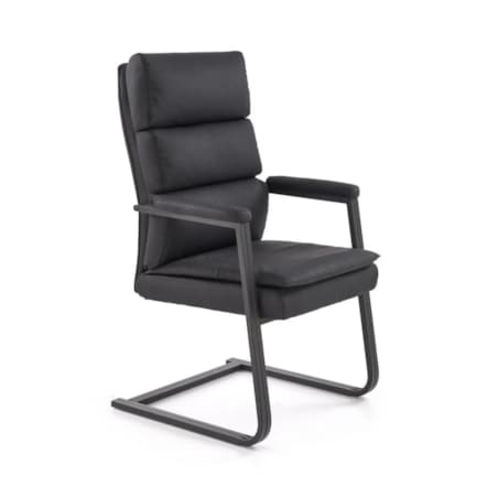 Krzesło biurowe ADRIANO SKID czarne