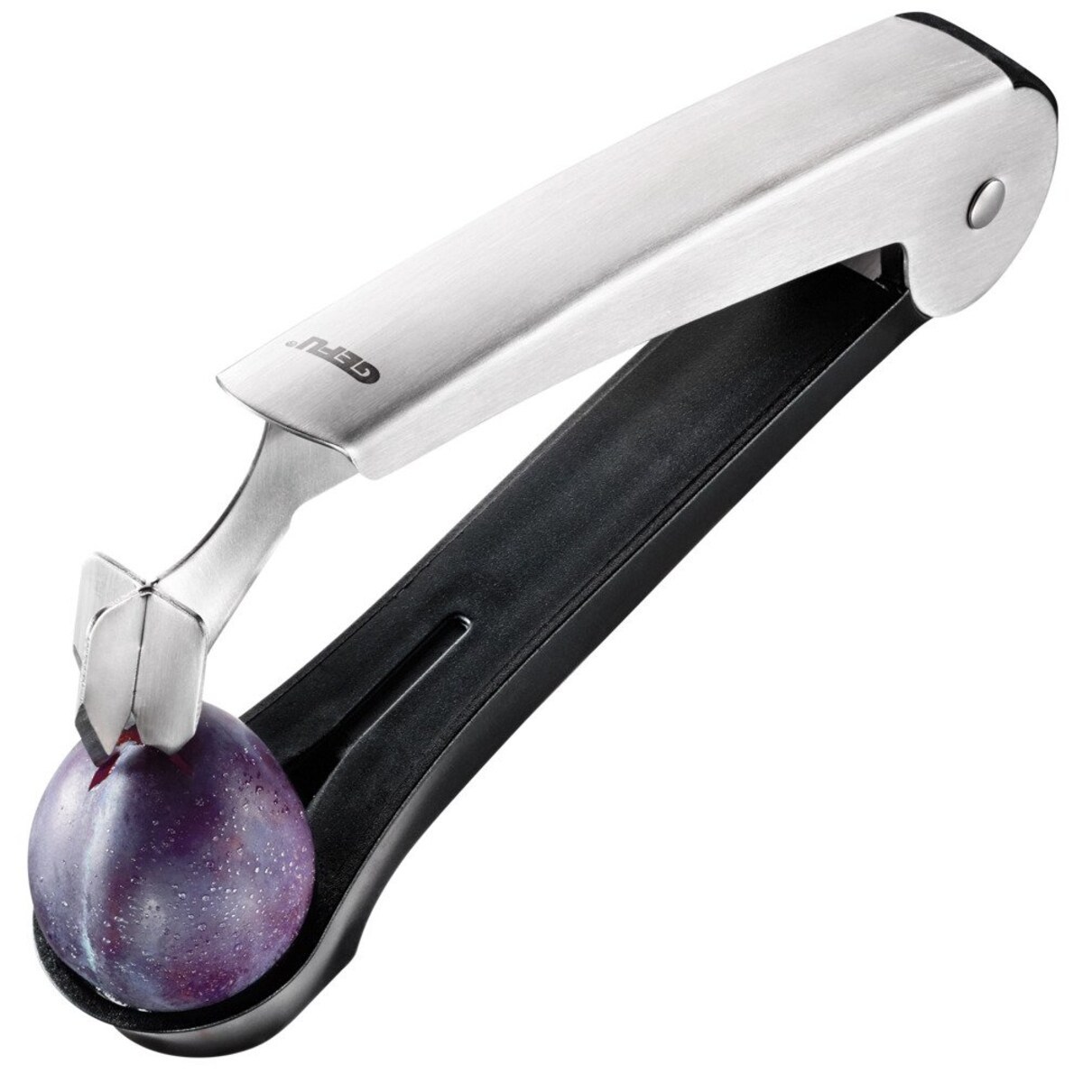 Drylownica z krzyżowym nożem do usuwania pestek, poręczny gadżet z możliwością złożenia