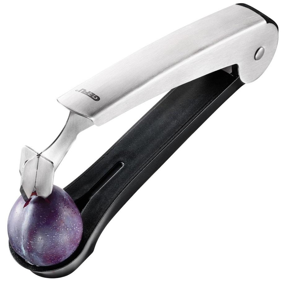 Drylownica z krzyżowym nożem do usuwania pestek, poręczny gadżet z możliwością złożenia