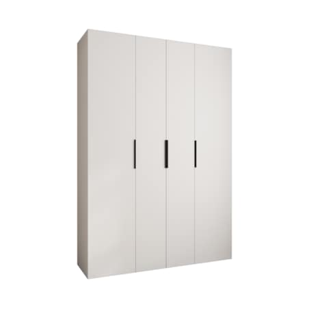 Szafa czterodrzwiowa Como 4 170 gł.40 biały+czarny