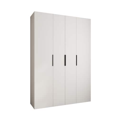 Szafa czterodrzwiowa Como 4 170 gł.40 biały+czarny