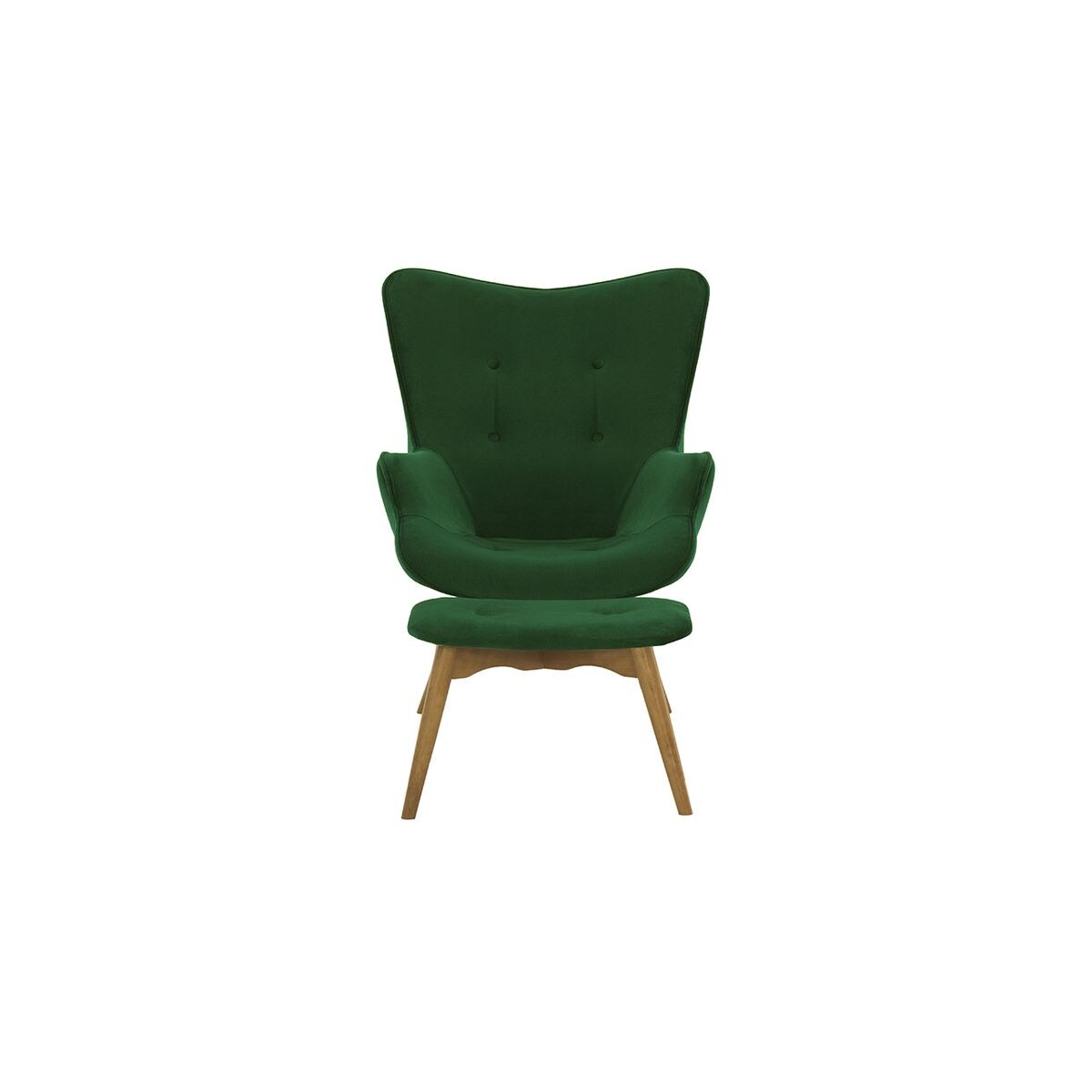 Fotel z podnóżkiem Ducon Velvet-Kronos 14