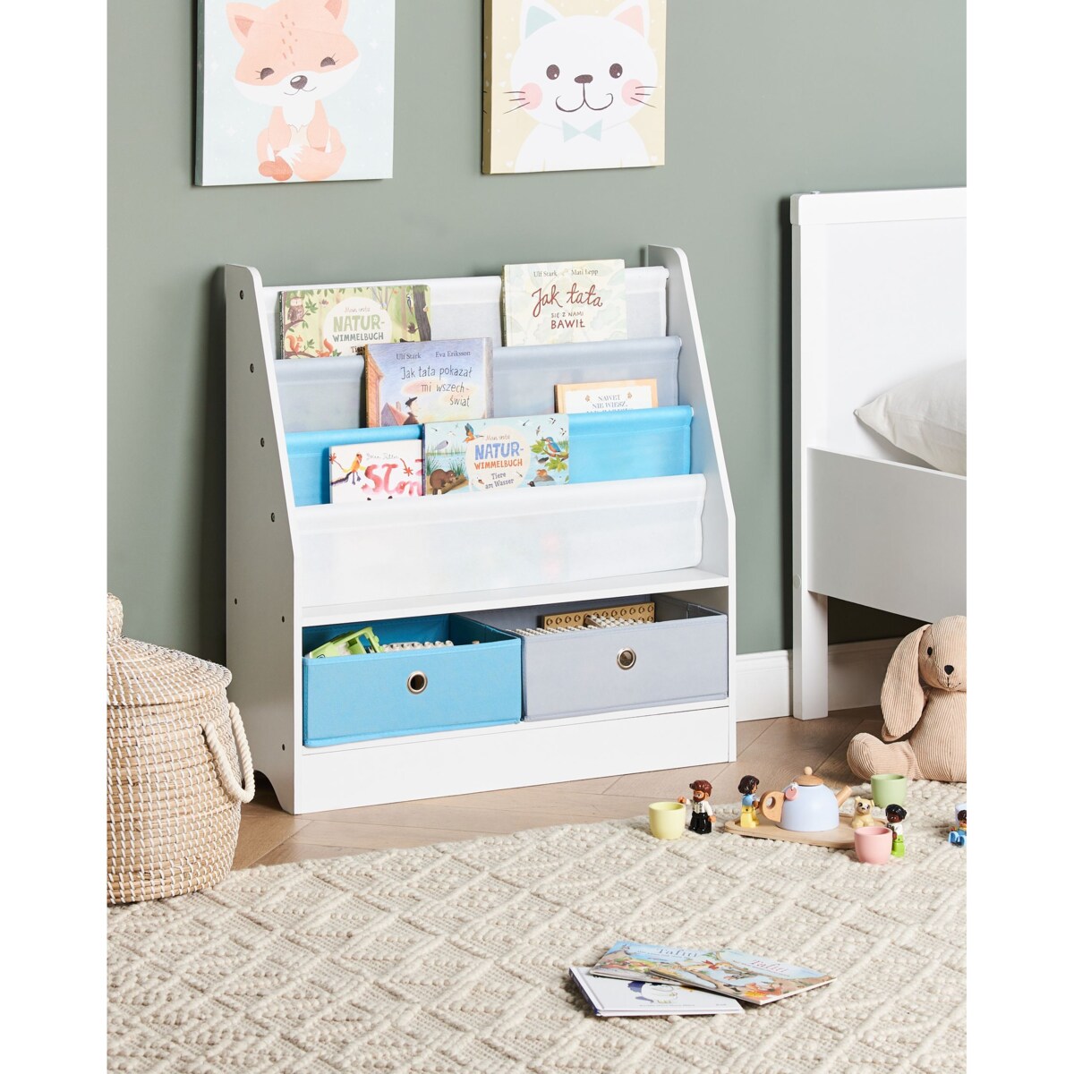 Regał 3 półki TUMBY Biały