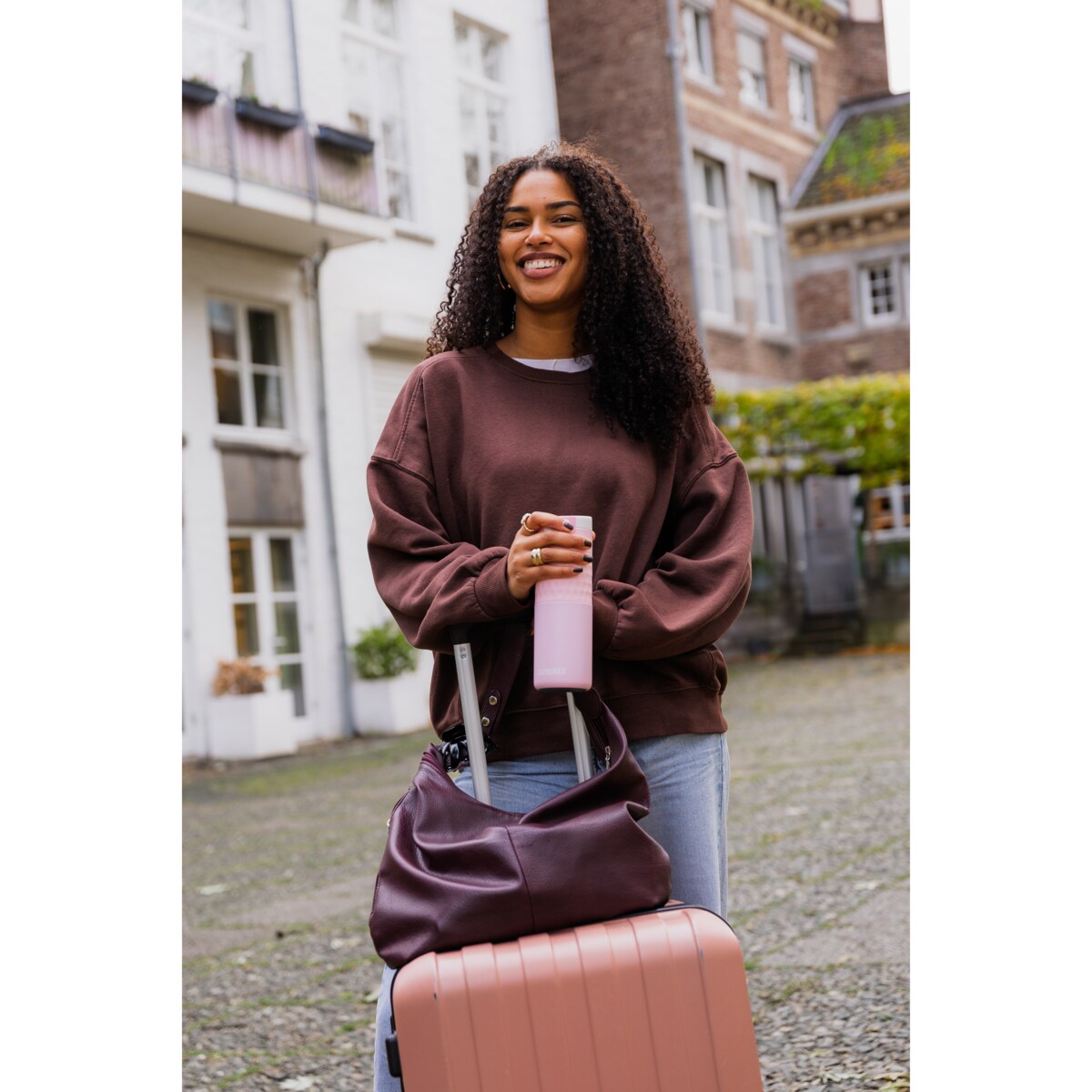 Kubek termiczny termos Etna Grip 500 ml - Pink Aura