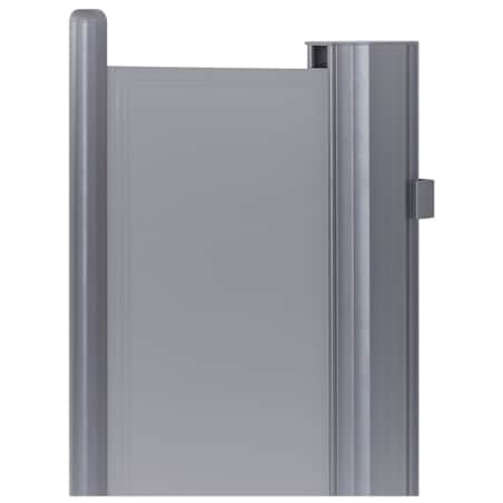 Markiza boczna zwijana 180 x 300 cm jasnoszara DORIO