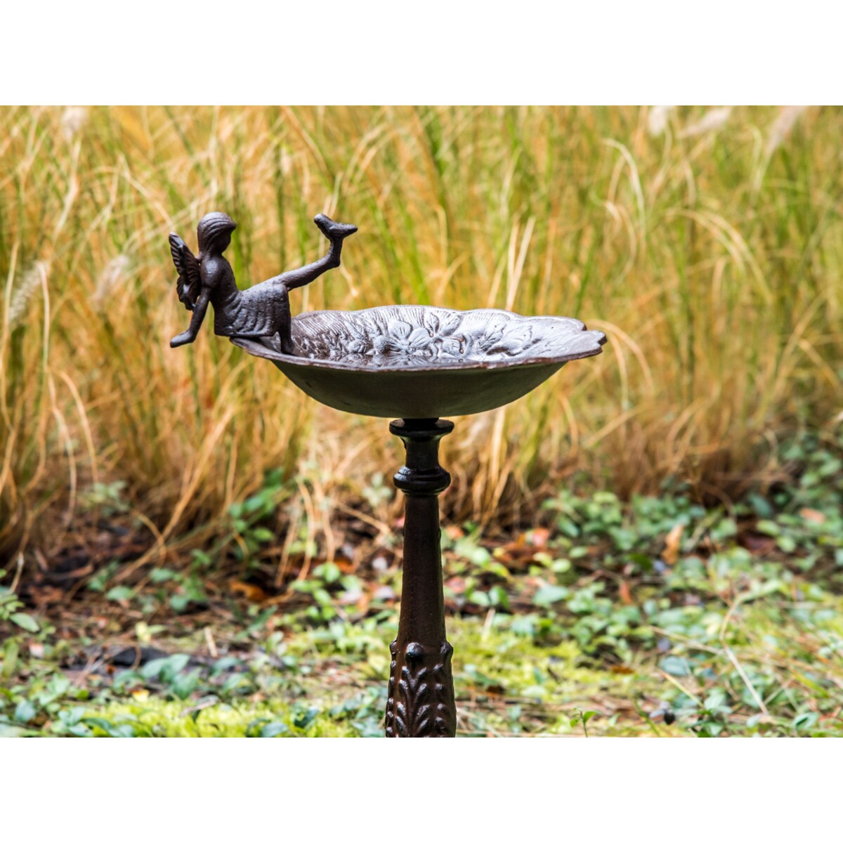 Ogrodowe poidełko dla ptaków brązowe LARK