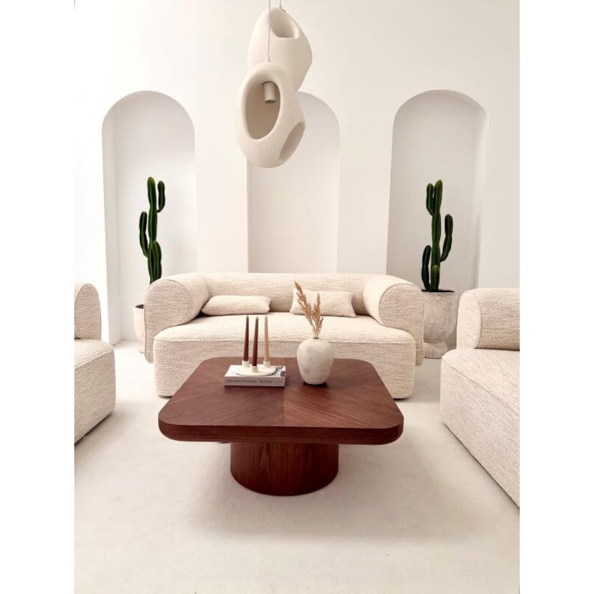 ZESTAW WYPOCZYNKOWY BELAGIO KREMOWY SOFA 2-OSOBOWA I 2 FOTELE