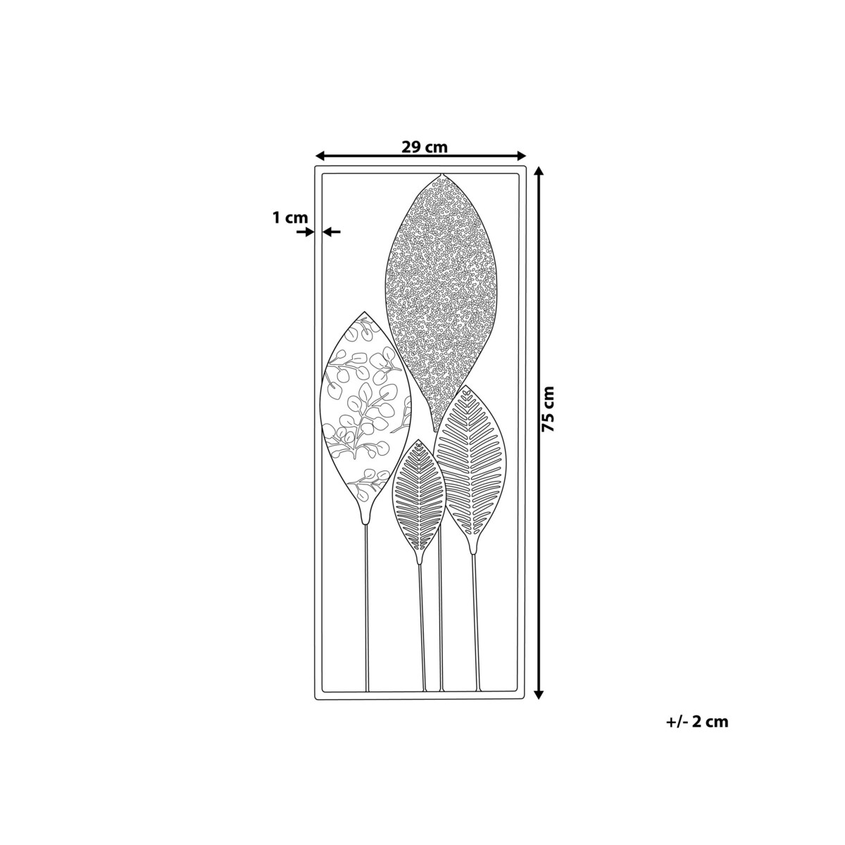 Dekoracja ścienna wielokolorowa PLATINUM