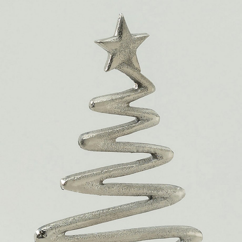 Dekoracja stojąca Silver Tree II 23x12x40 cm boże narodzenie, święta, świąteczne, srebrny, 23x13x40 cm