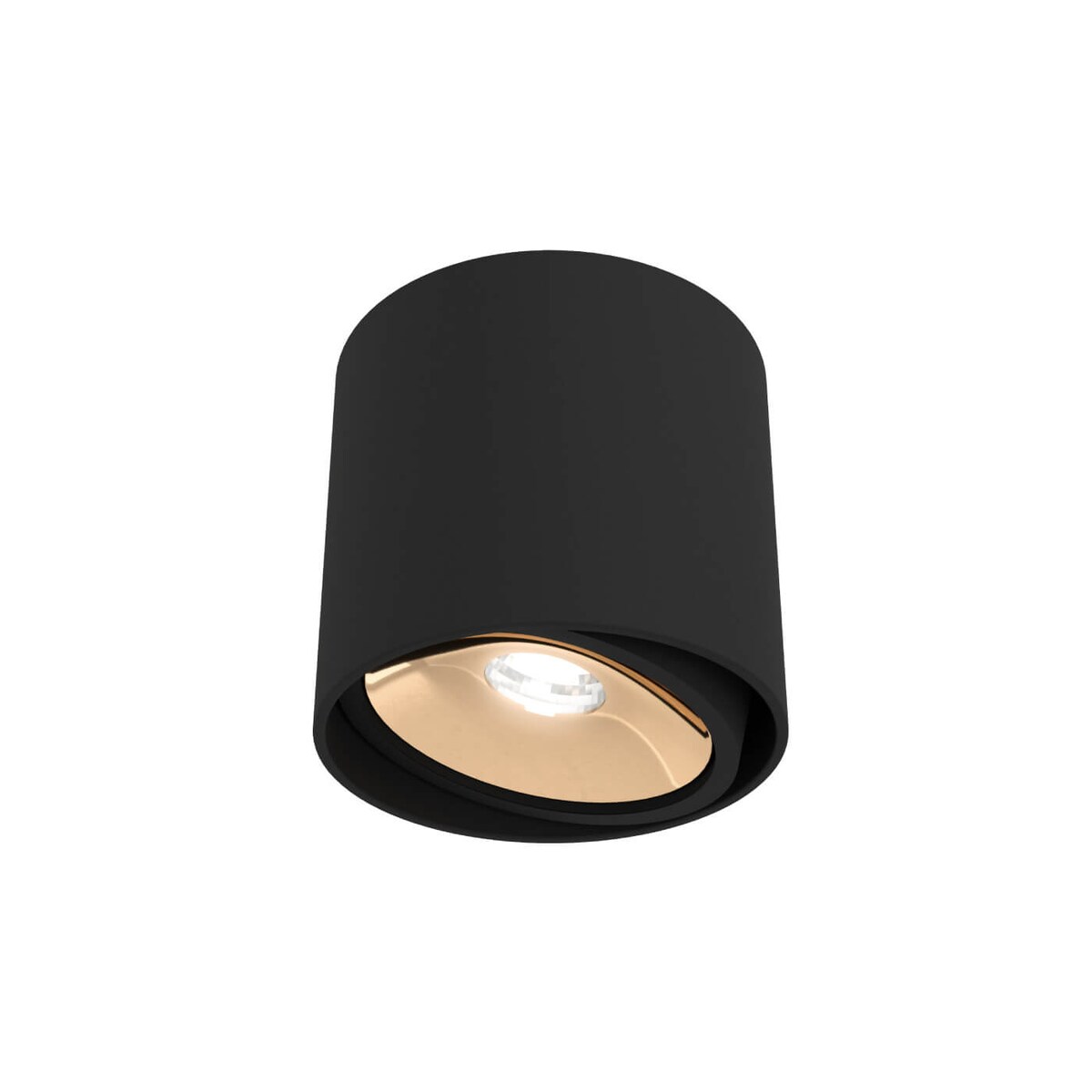 Minimalistyczny spot Neo Nero Mobile / Ufo Gold OR83934 czarny