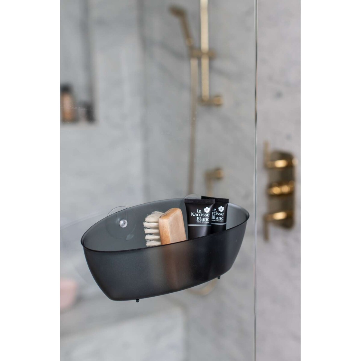 Półka prysznicowa SPLASH na przyssawki, KOZIOL