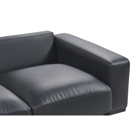 Sofa 3-osobowa ekoskóra czarna SOVIK