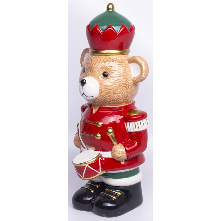 Figurka niedźwiadek 30x1312 cm USO z w czerwonym mundurze