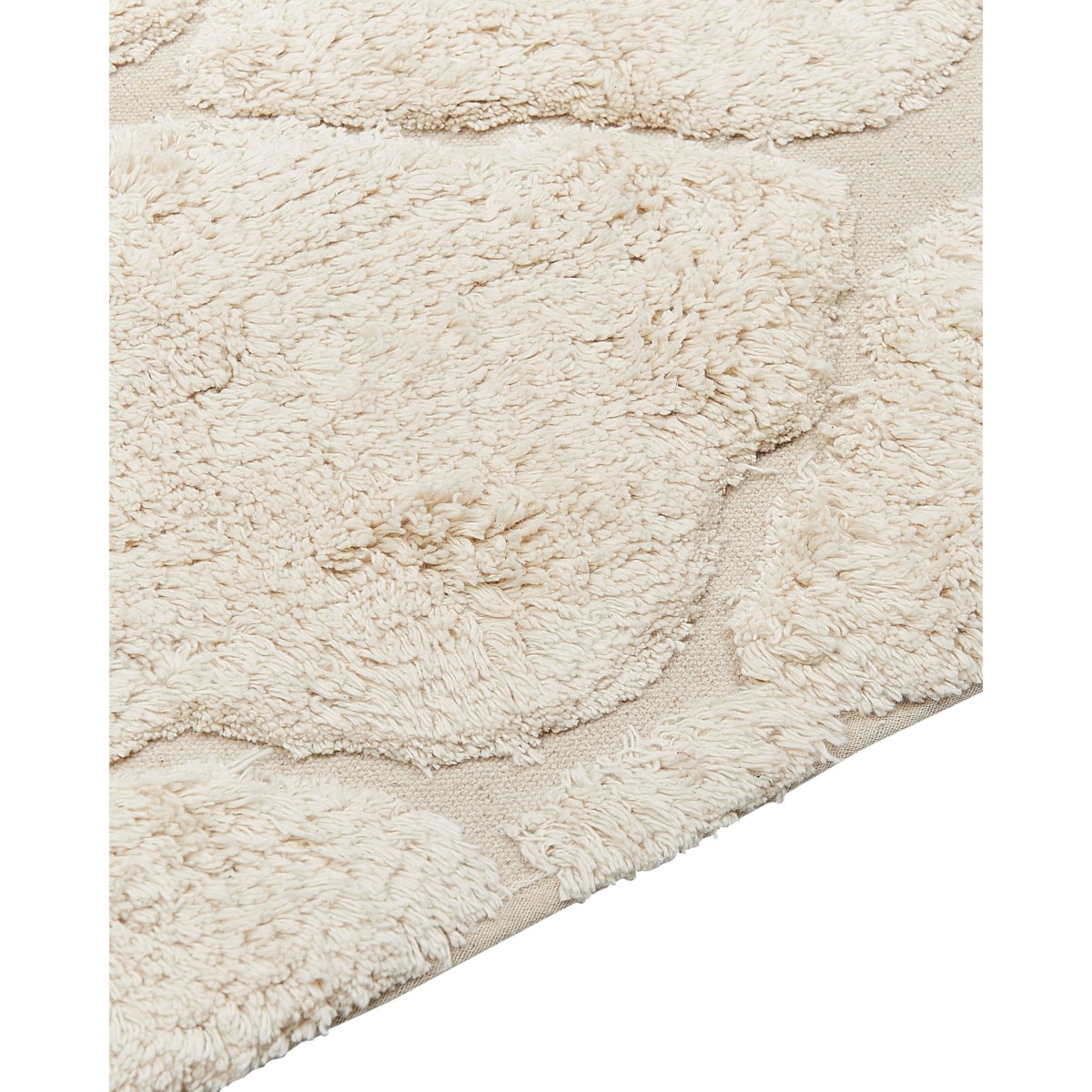 Dywan SILCHAR Beżowy 160 x 230 cm Bawełna