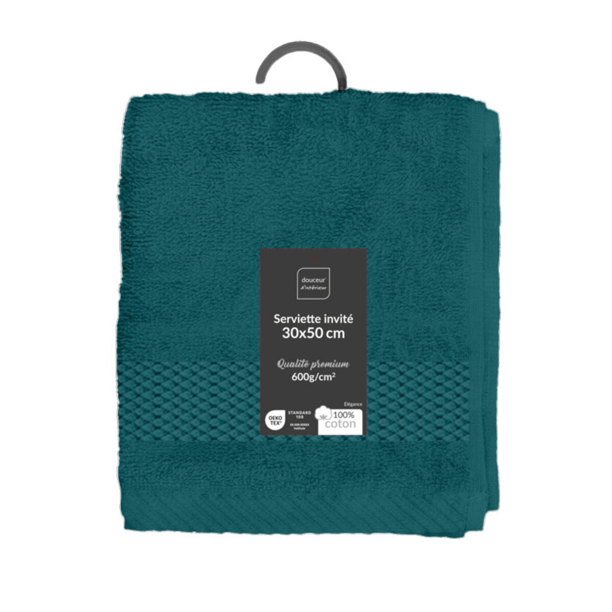 Gładki ręcznik bawełniany do rąk, CELADON, 30 x 50 cm