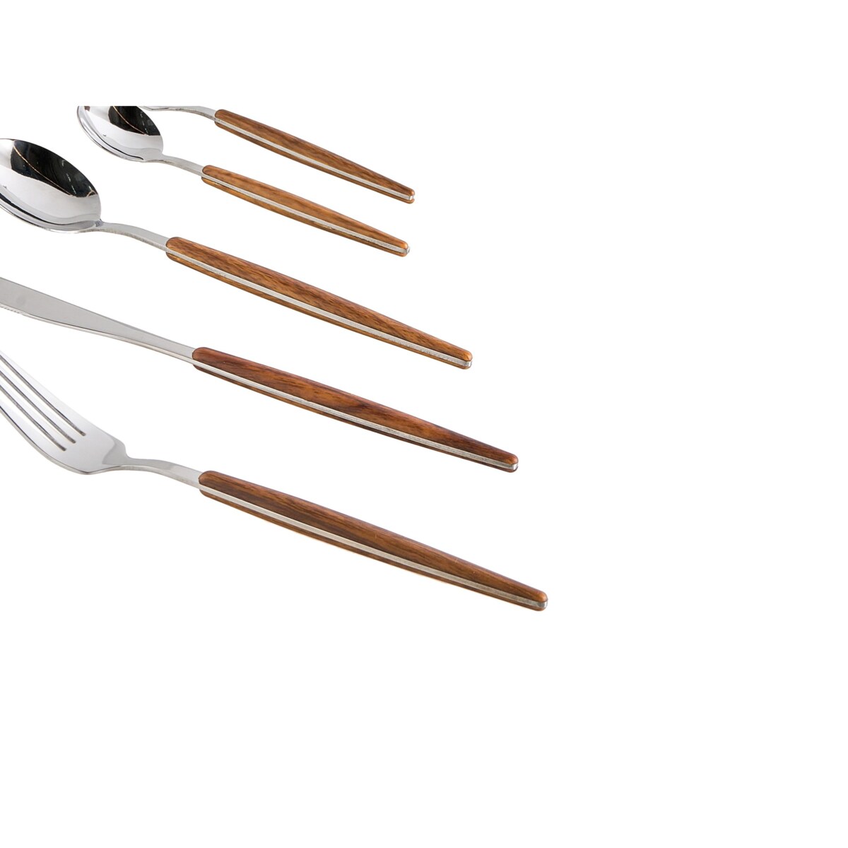 Zestaw sztućców 30 elementów GEMELLI Srebrny