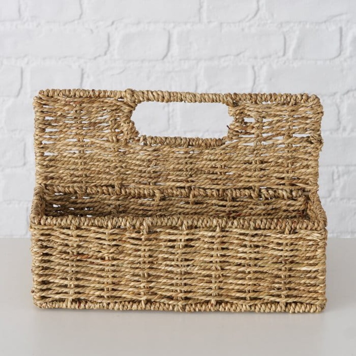 Kosz Osłonka z Trawy morskiej Elstra Dekoracyjna 21 cm Naturalny Pojemnik