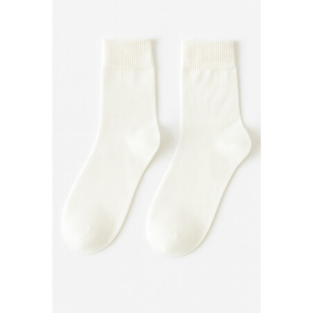 Białe skarpety męskie – Klasyczna bawełna premium 39–43