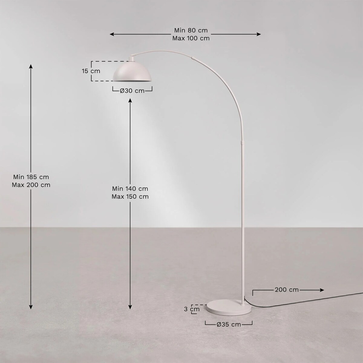 Lampa podłogowa srebrna z marmurem Delola