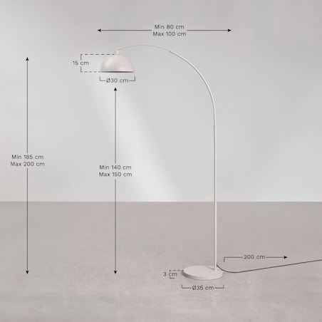Lampa podłogowa srebrna z marmurem Delola