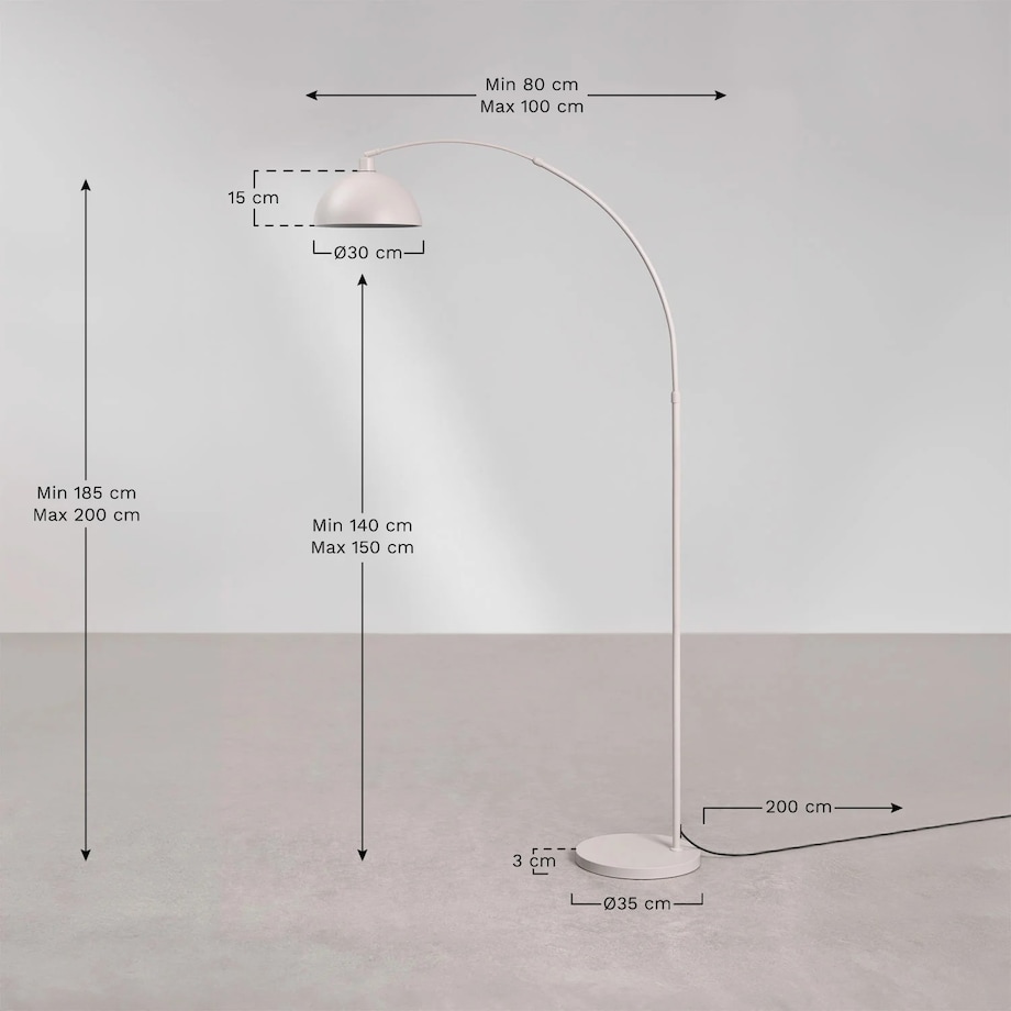 Lampa podłogowa srebrna z marmurem Delola