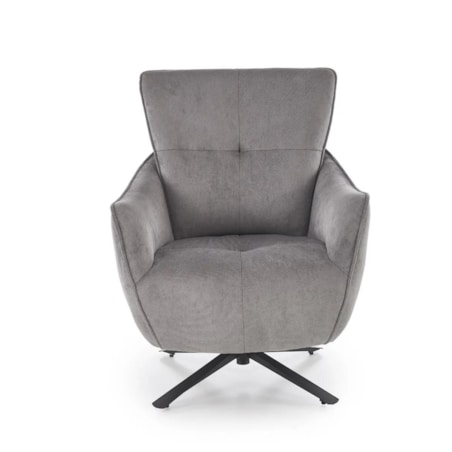 Fotel do salonu SCAMPI szary obrotowy