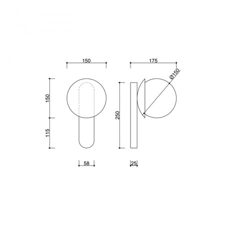 KUUL D biała lampa ścienna / kinkiet