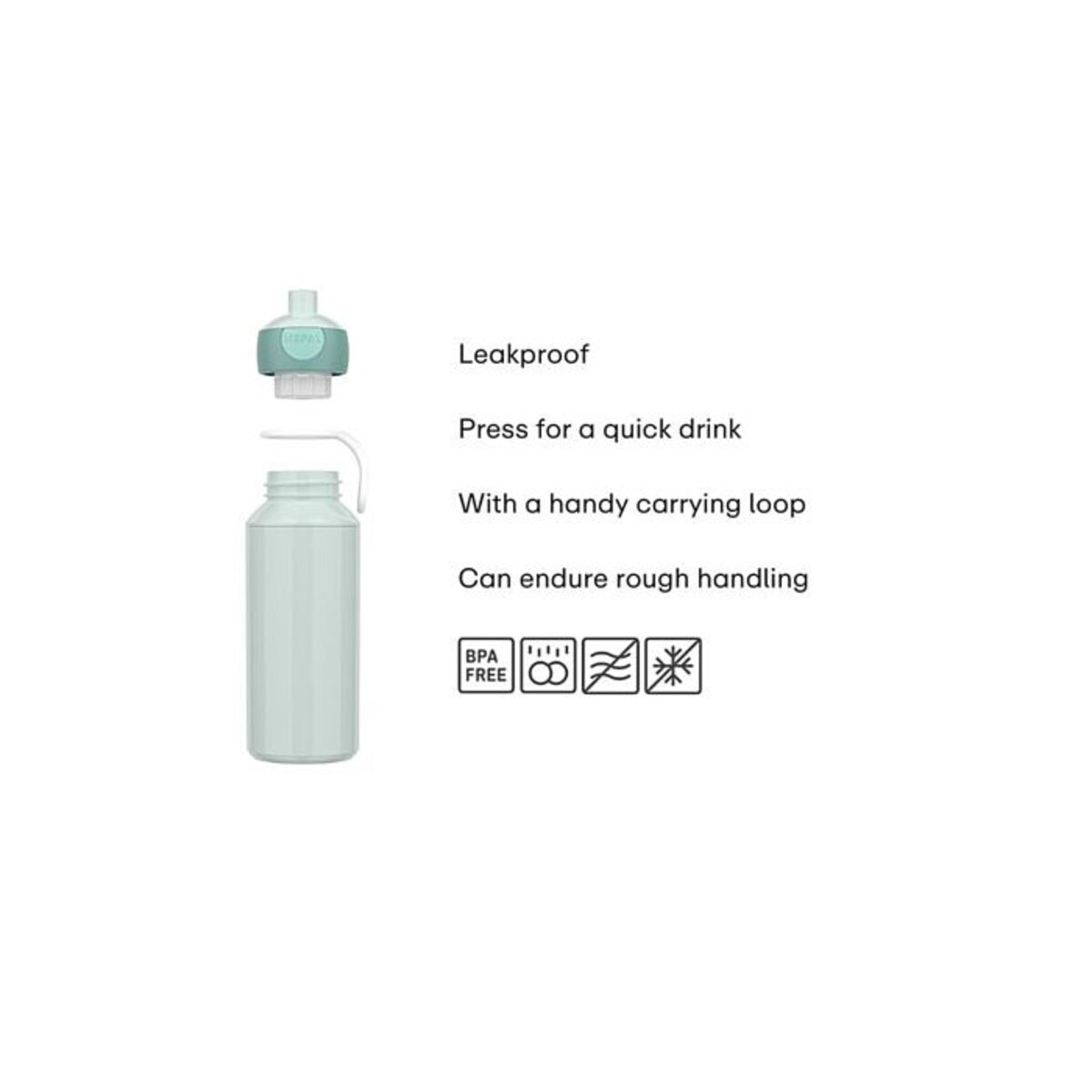 Butelka dla dzieci pop-up Campus 400 ml Cool Pink 107410074100