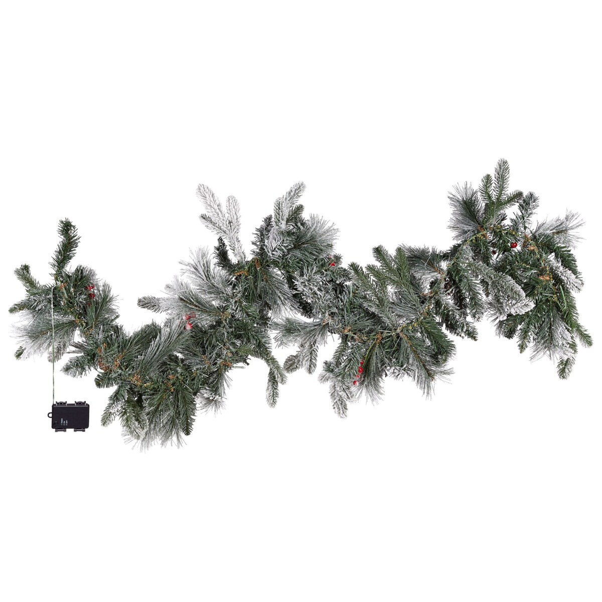 Ośnieżona girlanda LED 180 cm biała WHITEHORN