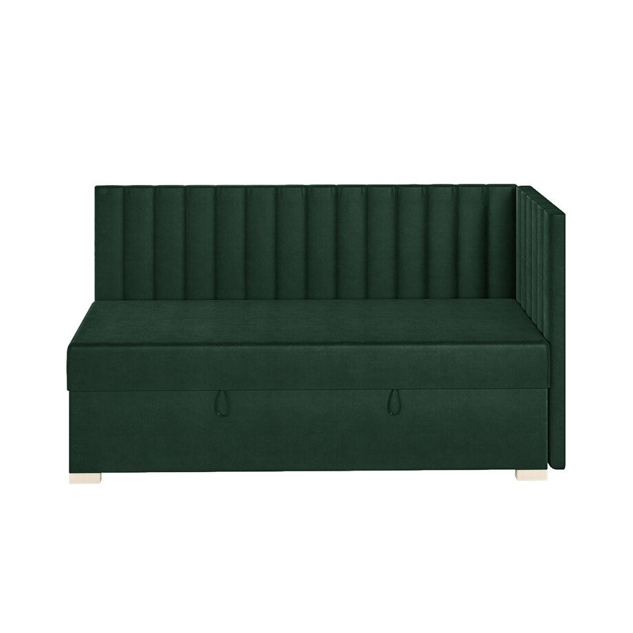 Mesonica Łóżko Snugi, linie zielone, 90x200, Prawostronne