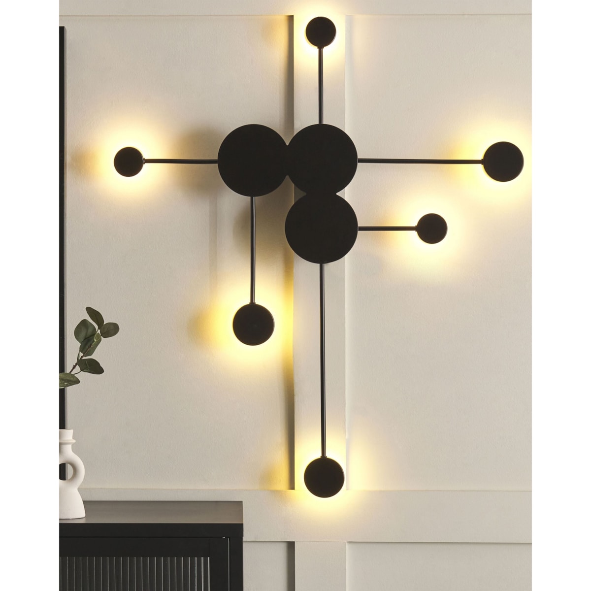 Lampa ścienna LED MARIATO Czarny Metal