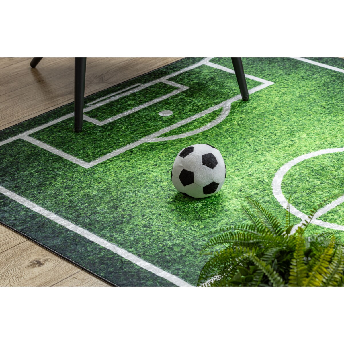 Dywan do prania BAMBINO 58690 Boisko, piłka 80x150 cm