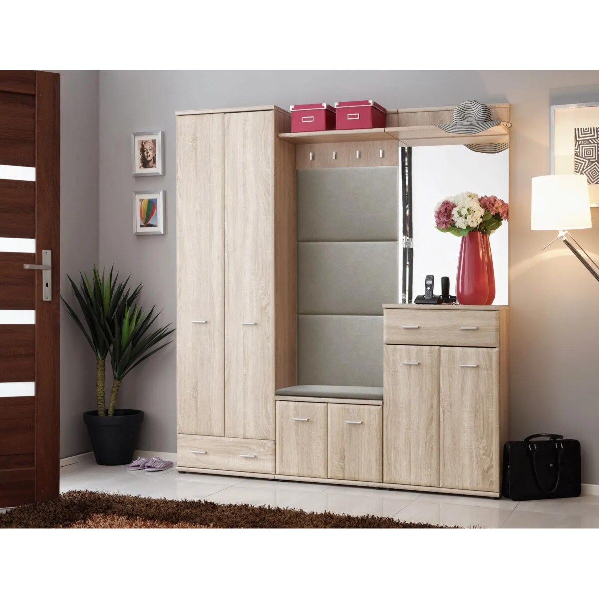 Garderoba do przedpokoju ARMARIO VII dąb sonoma