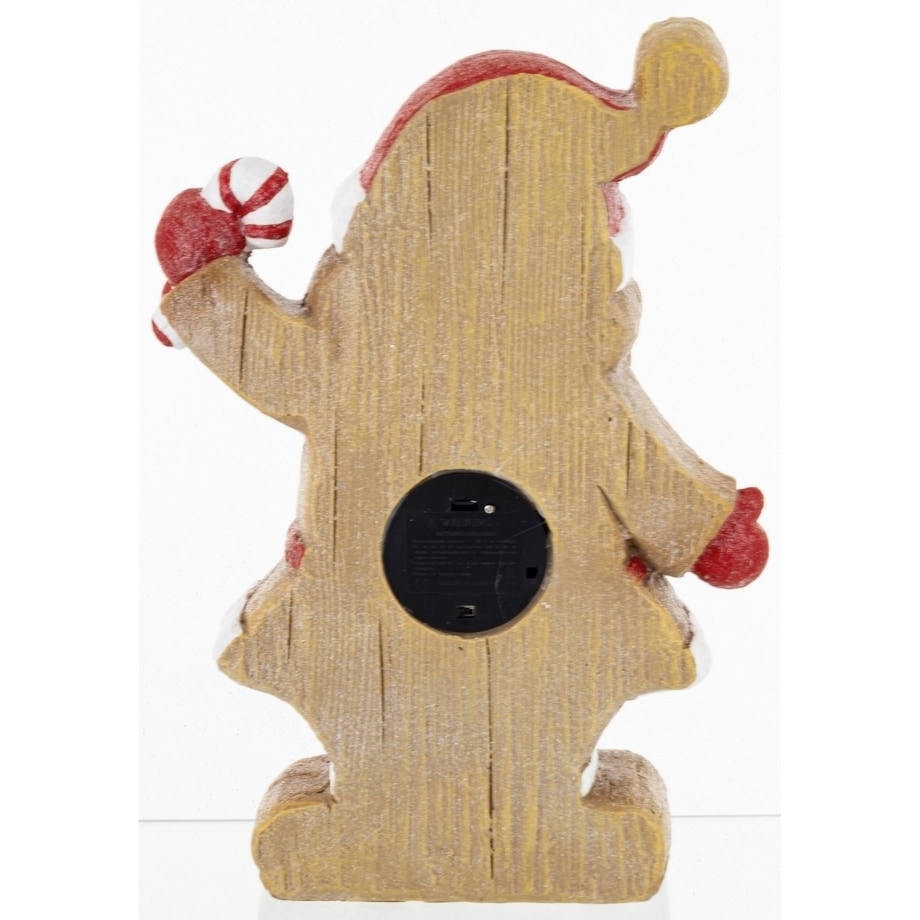 Figurka świętego Mikołaja LED 39x26x9 cm w czerwonej czapce