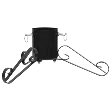 vidaXL Stojak pod choinkę, czarny, 58x58x21 cm