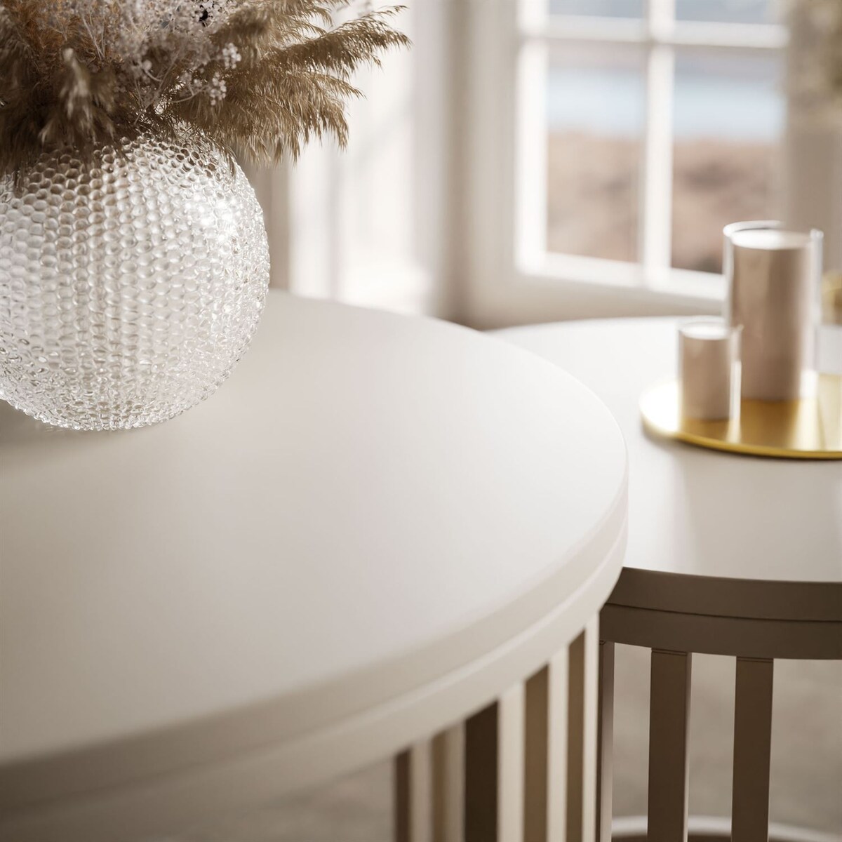 Stolik kawowy LORI 2w1 KASZMIR MAT, blat kaszmir mat