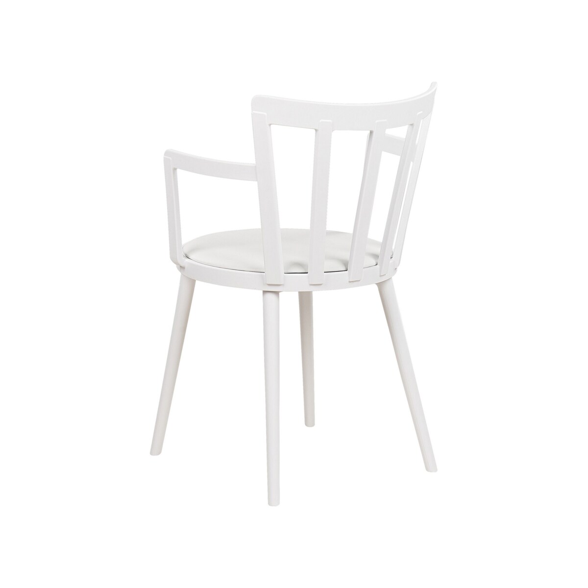 Zestaw 4 krzeseł do jadalni biały MORILL