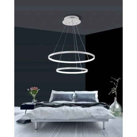 Lampa Wisząca Żyrandol Ring Plafon Pilot Led 40-60