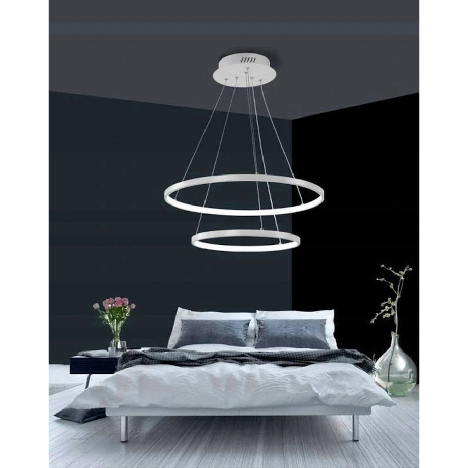 Lampa Wisząca Żyrandol Ring Plafon Pilot Led 40-60