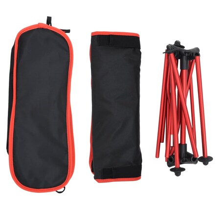 vidaXL Składane krzesła turystyczne, 2 szt., czarne