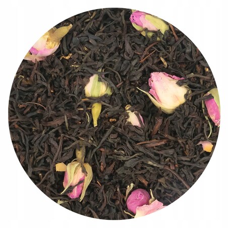 Herbata czarna sypana CHIŃSKA RÓŻA o smaku różanym PREMIUM Cup&You - herbata liściasta sypana mieszanka napar susz - gotowa na prezent upominek