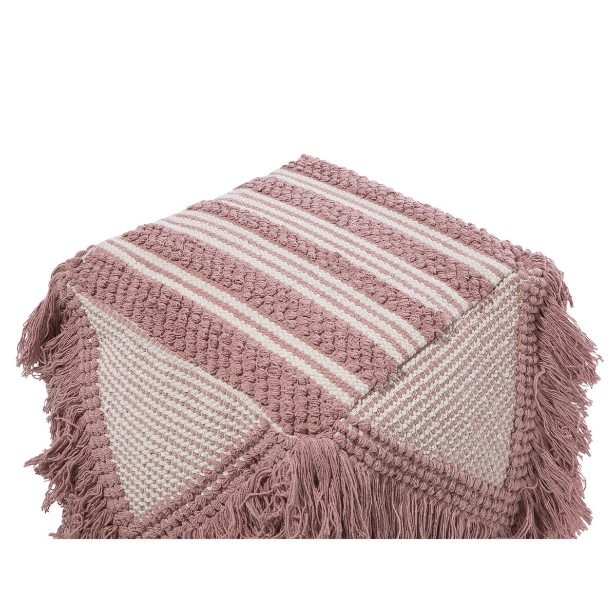 Puf 44 x 40 x 40 cm różowy KOCHI