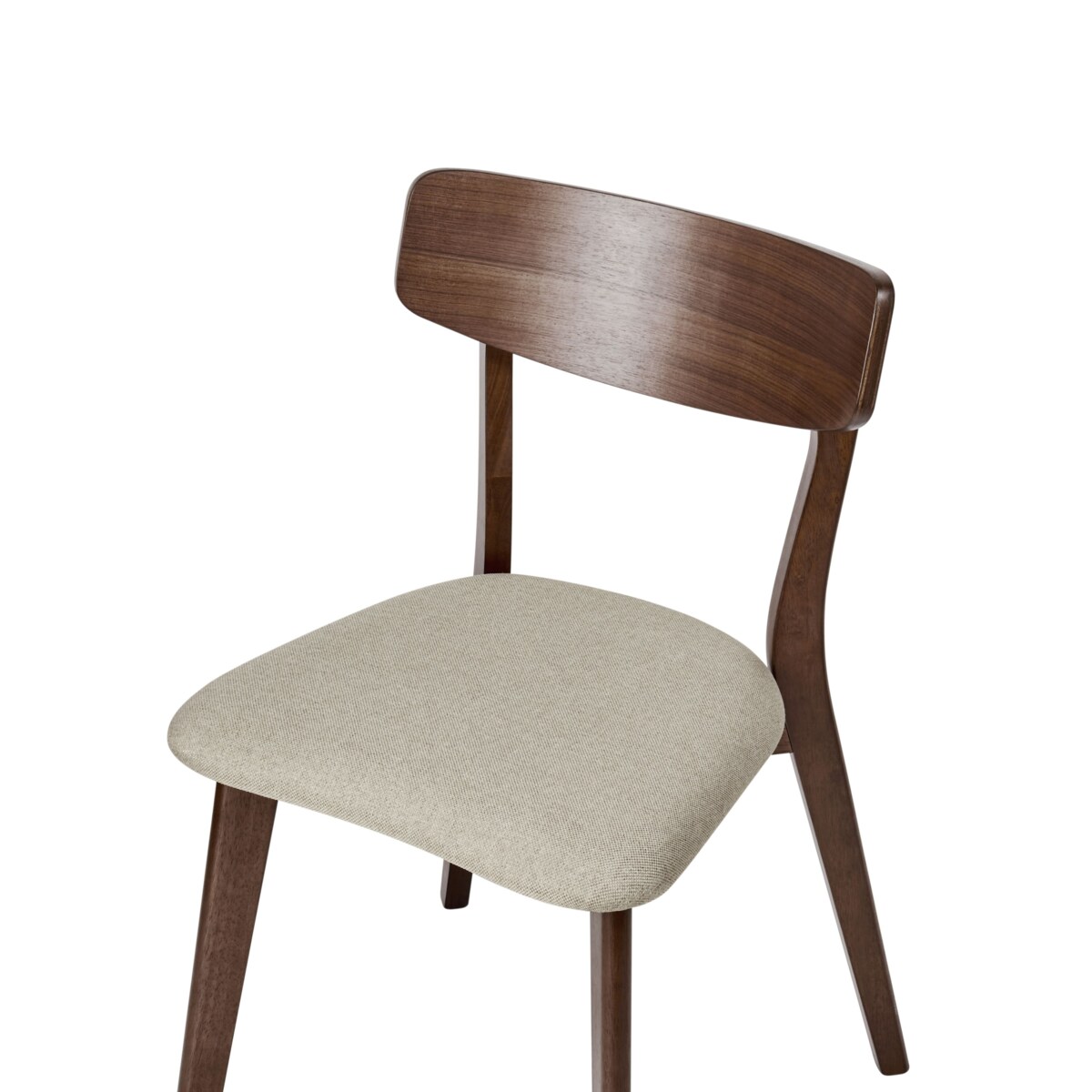 Zestaw 2 krzeseł do jadalni HOPE Drewno Jasnobeżowy