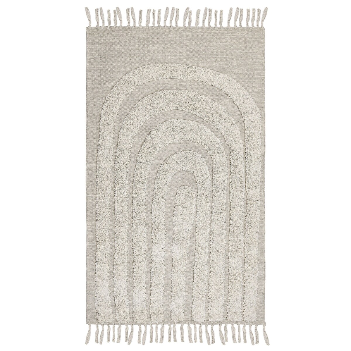 Dywan bawełniany 80 x 150 cm beżowy HAKKARI