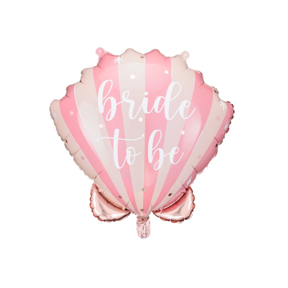 Balon foliowy Muszelka Bride to be, 52x50 cm, mix